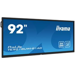 iiyama ProLite monitor TE9218UWI-B1AG 92", 5k UHD, Infrared 40pt touch, Anti-glare coating, VA, HDMI, USB-C, 21:9 panoramic view, 8-array mic, Android 13 OS thumbnail 1