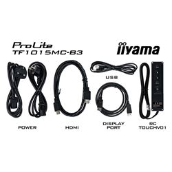 iiyama ProLite monitor TF1015MC-B3 10.1", IPS, Open Frame, Projective Capacitive, 10pt touch screen, VGA/HDMI/DisplayPort, foam seal finish thumbnail 8