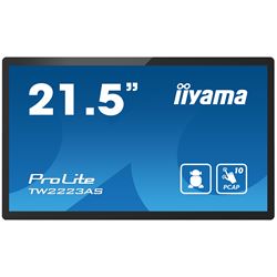 iiyama ProLite TW2223AS-B2, 22” Full HD PCAP 10pt touch screen with Android and edge-to-edge glass, 24/7, 32GB storage, Wi-Fi connection, LAN (RJ45) and Bluetooth connectors thumbnail 0