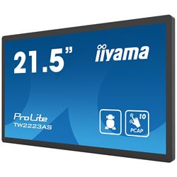 iiyama ProLite TW2223AS-B2, 22” Full HD PCAP 10pt touch screen with Android and edge-to-edge glass, 24/7, 32GB storage, Wi-Fi connection, LAN (RJ45) and Bluetooth connectors thumbnail 4
