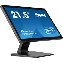 iiyama ProLite monitor T2238MSC-B1 Semi-Outdoor 22" Black, IPS, Full HD, Projective Capacitive 10pt touch, Display Port, edge-to-edge glass, anti-fingerprint coating and metal housing thumbnail 1