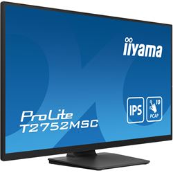 iiyama ProLite monitor T2752MSC-B1 27", Projective Capacitive 10pt touch, IPS, Scratch resistant, HDMI, DisplayPort, Edge to edge glass thumbnail 1