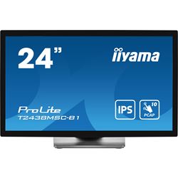 iiyama ProLite monitor T2438MSC-B1 Semi-Outdoor 24" Black, IPS, Full HD, Projective Capacitive 10pt touch, Display Port, edge-to-edge glass, anti-fingerprint coating and metal housing thumbnail 0