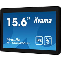 iiyama ProLite monitor TF1633MSC-B1 15.6", P Cap 10pt touch, edge to edge glass, Open frame, Scratch resistant, IPS, Water and dust resistant thumbnail 6