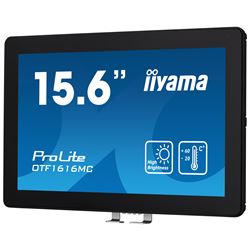 iiyama ProLite monitor OTF1616MC-B1 15.6", PCap 10pt touch for semi-outdoor applications, High Brightness, Smart sensors, Environmental Resistance, Scratch resistant, Anti-fingerprint coating, landscape/portrait/face-up thumbnail 3