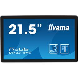 iiyama ProLite monitor OTF2216MC-B1 21.5", PCap 10pt touch for semi-outdoor applications, High Brightness, Smart sensors, Environmental Resistance, Scratch resistant, Anti-fingerprint coating, landscape/portrait/face-up thumbnail 0
