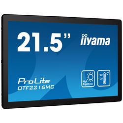 iiyama ProLite monitor OTF2216MC-B1 21.5", PCap 10pt touch for semi-outdoor applications, High Brightness, Smart sensors, Environmental Resistance, Scratch resistant, Anti-fingerprint coating, landscape/portrait/face-up thumbnail 1
