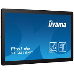 iiyama ProLite monitor OTF2216MC-B1 21.5", PCap 10pt touch for semi-outdoor applications, High Brightness, Smart sensors, Environmental Resistance, Scratch resistant, Anti-fingerprint coating, landscape/portrait/face-up thumbnail 2