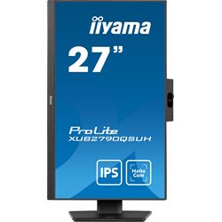 iiyama ProLite monitor XUB2790QSUH-B1 27" IPS, built-in Windows Hello camera and microphone, QHD resolution, Height Adjustable, 3-side borderless design thumbnail 1