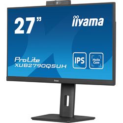iiyama ProLite monitor XUB2790QSUH-B1 27" IPS, built-in Windows Hello camera and microphone, QHD resolution, Height Adjustable, 3-side borderless design thumbnail 4