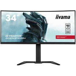 iiyama G-Master Red Eagle curved gaming monitor GCB3481WQSU-B1 34" Black, VA, 3440 x 1440, 0.3ms, 180hz, FreeSync, HDMI, Display Port, Height Adjustable thumbnail 0