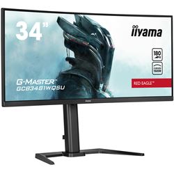 iiyama G-Master Red Eagle curved gaming monitor GCB3481WQSU-B1 34" Black, VA, 3440 x 1440, 0.3ms, 180hz, FreeSync, HDMI, Display Port, Height Adjustable thumbnail 2