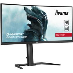 iiyama G-Master Red Eagle curved gaming monitor GCB3481WQSU-B1 34" Black, VA, 3440 x 1440, 0.3ms, 180hz, FreeSync, HDMI, Display Port, Height Adjustable thumbnail 7