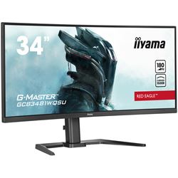 iiyama G-Master Red Eagle curved gaming monitor GCB3481WQSU-B1 34" Black, VA, 3440 x 1440, 0.3ms, 180hz, FreeSync, HDMI, Display Port, Height Adjustable thumbnail 8