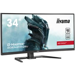 iiyama G-Master Red Eagle curved gaming monitor GCB3481WQSU-B1 34" Black, VA, 3440 x 1440, 0.3ms, 180hz, FreeSync, HDMI, Display Port, Height Adjustable thumbnail 11