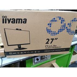 Box Opened: iiyama ProLite monitor XUB2790QSUH-B1 27" IPS, built-in Windows Hello camera and microphone, QHD resolution, Height Adjustable, 3-side borderless design thumbnail 0