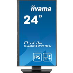 iiyama ProLite monitor XUB2497HSU-B2 24" IPS, Full HD, Ultra Slim Bezel, HDMI, Display Port, 100 hz, Height Adjustable.  thumbnail 1