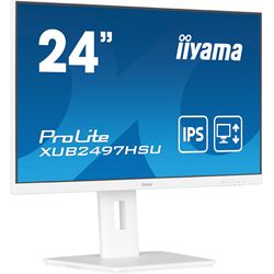 iiyama ProLite monitor XUB2497HSU-W2 24" IPS, Full HD, White, Ultra Slim Bezel, HDMI, Display Port, 100 hz, Height Adjustable.  thumbnail 4