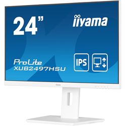 iiyama ProLite monitor XUB2497HSU-W2 24" IPS, Full HD, White, Ultra Slim Bezel, HDMI, Display Port, 100 hz, Height Adjustable.  thumbnail 5
