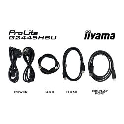 iiyama G-Master Black Hawk gaming monitor G2445HSU-B2 24" Black, IPS, 100Hz, 1ms, FreeSync, HDMI, Display Port, USB Hub thumbnail 12