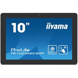 iiyama ProLite TW1023ASC-B2P, 10.1” PCAP 10pt touch screen with Android and Power over Ethernet Technology, Webcam/Mic thumbnail 0