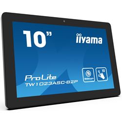 iiyama ProLite TW1023ASC-B2P, 10.1” PCAP 10pt touch screen with Android and Power over Ethernet Technology, Webcam/Mic thumbnail 1