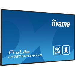 iiyama ProLite LH9875UHS-B2AG 98", 24/7, 4K, IPS, HDMI, landscape/portrait, Wifi, Android OS, FailOver and Intel® SDM slot, Anti-Glare, iiSignage²  thumbnail 5