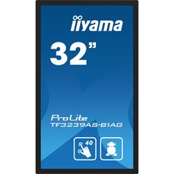 iiyama Prolite monitor TF3239AS-B1AG 32" Black, IPS, Anti Glare, Android OS, Projective Capacitive 40pt Touch, 24/7,  iiSignage² CMS, Landscape/Portrait/Face-up, Open Frame.  thumbnail 1