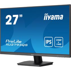 iiyama ProLite XU2793QS-B7 monitor, 3-side borderless, IPS, 100 hz, WQHD res, HDMI, DisplayPort, Flicker free and Blue light reducer  thumbnail 3