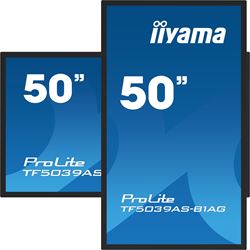 iiyama Prolite monitor TF5039AS-B1AG 50" Black, IPS, Anti Glare, Full HD, Bonded Projective Capacitive 40pt Touch, 24/7, Landscape/Portrait/Face-up, Android 11 OS, iiSignage² thumbnail 3
