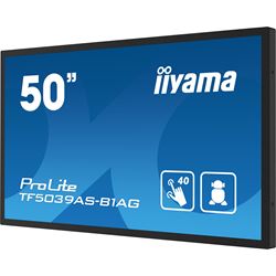iiyama Prolite monitor TF5039AS-B1AG 50" Black, IPS, Anti Glare, Full HD, Bonded Projective Capacitive 40pt Touch, 24/7, Landscape/Portrait/Face-up, Android 11 OS, iiSignage² thumbnail 6