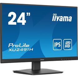iiyama ProLite monitor XU2491H-B1 24" IPS, Full HD, Black, Ultra Slim Bezel, HDMI, Display Port, no speakers thumbnail 1
