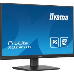 iiyama ProLite monitor XU2491H-B1 24" IPS, Full HD, Black, Ultra Slim Bezel, HDMI, Display Port, no speakers thumbnail 2