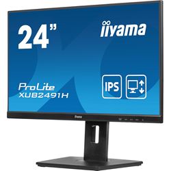 iiyama ProLite monitor XUB2491H-B1 24" IPS, Height Adjustable, Full HD, Black, Ultra Slim Bezel, HDMI, Display Port, no speakers thumbnail 3