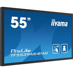 iiyama Prolite monitor TF5539AS-B1AG 55" Black, IPS, Anti Glare, Full HD, Bonded Projective Capacitive 40pt Touch, 24/7, Landscape/Portrait/Face-up, Android 11 OS, iiSignage² thumbnail 2