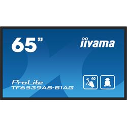 iiyama Prolite monitor TF6539AS-B1AG 65" Black, IPS, Anti Glare, Full HD, Bonded Projective Capacitive 40pt Touch, 24/7, Landscape/Portrait/Face-up, Android 11 OS, iiSignage² thumbnail 0