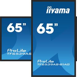 iiyama Prolite monitor TF6539AS-B1AG 65" Black, IPS, Anti Glare, Full HD, Bonded Projective Capacitive 40pt Touch, 24/7, Landscape/Portrait/Face-up, Android 11 OS, iiSignage² thumbnail 4