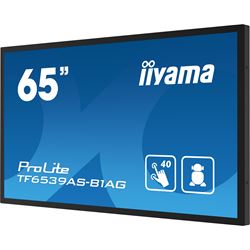 iiyama Prolite monitor TF6539AS-B1AG 65" Black, IPS, Anti Glare, Full HD, Bonded Projective Capacitive 40pt Touch, 24/7, Landscape/Portrait/Face-up, Android 11 OS, iiSignage² thumbnail 2