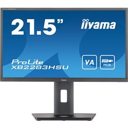 iiyama ProLite monitor XB2283HSU-B1 22" FreeSync, VA, Full HD, Black, Display Port, USB Hub, Height Adjustable thumbnail 0