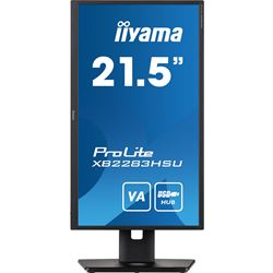 iiyama ProLite monitor XB2283HSU-B1 22" FreeSync, VA, Full HD, Black, Display Port, USB Hub, Height Adjustable thumbnail 1