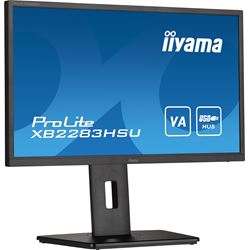 iiyama ProLite monitor XB2283HSU-B1 22" FreeSync, VA, Full HD, Black, Display Port, USB Hub, Height Adjustable thumbnail 3