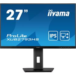 iiyama ProLite Monitor XUB2793HS-B7 27", Black, Height Adjustable, IPS Panel, 3-side borderless design, HDMI, DisplayPort thumbnail 0