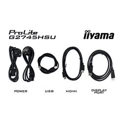iiyama G-Master Black Hawk gaming monitor G2745HSU-B2 27" Black, IPS, 100Hz, 1ms, FreeSync, HDMI, Display Port, USB Hub thumbnail 7