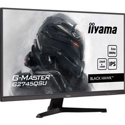 iiyama G-Master Black Hawk gaming monitor G2745QSU-B2 27" Black, IPS, Ultra Wide Resolution 2560 x 1440, 100Hz, 1ms, FreeSync, HDMI, Display Port, USB Hub thumbnail 2