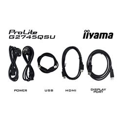 iiyama G-Master Black Hawk gaming monitor G2745QSU-B2 27" Black, IPS, Ultra Wide Resolution 2560 x 1440, 100Hz, 1ms, FreeSync, HDMI, Display Port, USB Hub thumbnail 11