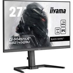 iiyama G-Master Black Hawk gaming monitor GB2745QSU-B2 27" Height Adjustable, Black, IPS, Ultra Wide Resolution 2560 x 1440, 100Hz, 1ms, FreeSync, HDMI, Display Port, USB Hub thumbnail 2