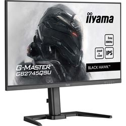 iiyama G-Master Black Hawk gaming monitor GB2745QSU-B2 27" Height Adjustable, Black, IPS, Ultra Wide Resolution 2560 x 1440, 100Hz, 1ms, FreeSync, HDMI, Display Port, USB Hub thumbnail 3