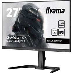 iiyama G-Master Black Hawk gaming monitor GB2745QSU-B2 27" Height Adjustable, Black, IPS, Ultra Wide Resolution 2560 x 1440, 100Hz, 1ms, FreeSync, HDMI, Display Port, USB Hub thumbnail 4