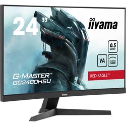 iiyama G-Master Red Eagle curved gaming monitor GC2480HSU-B1 23.6", Full HD, 180Hz, 0.5ms, FreeSync, HDMI, Display Port, USB Hub thumbnail 1