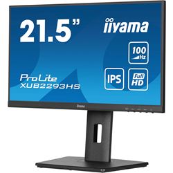 *NON PRISTINE BOX* iiyama ProLite monitor XUB2293HS-B6 22" IPS panel, 3-side borderless design, height adjustable stand, HDMI, DP, 100 Hz thumbnail 7